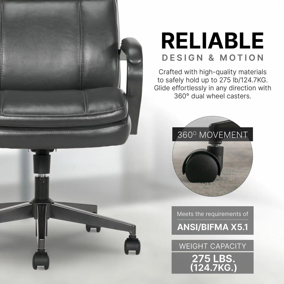 True Innovations Mid Back Managers Chair - Image 2