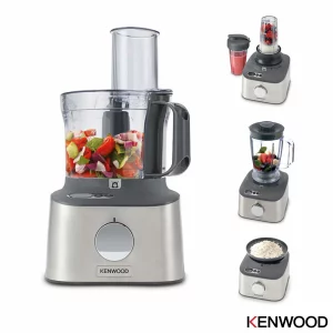 Kenwood Multipro Compact Plus Food Processor Blender with Digital Weighing Scales FDM312SS