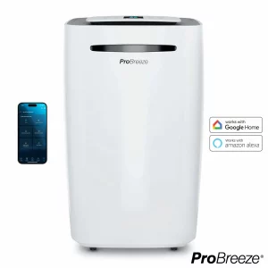 Pro Breeze 20L Dehumidifier with Laundry Mode Smart App Control PB-D-08W-W-UK