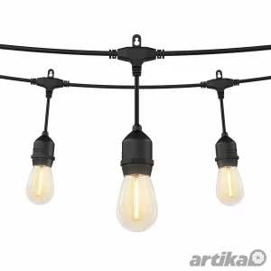 Artika Eclipse 20 LED Outdoor Solar String Lights Set 42ft