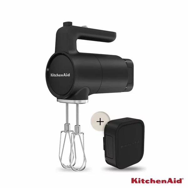 KitchenAid 5KHMR762BM Go Cordless Hand Mixer With Battery in Black