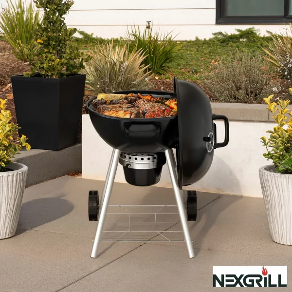 Nexgrill 57cm Charcoal Kettle Barbecue and Cover