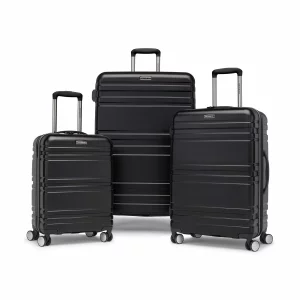Samsonite Parallax 3 Piece Hardside Luggage Set in Black