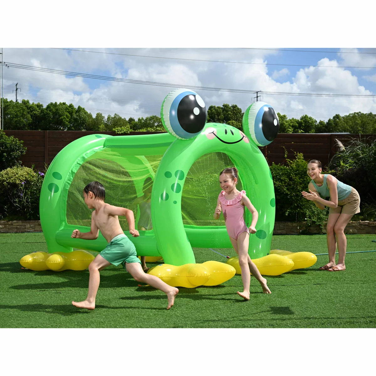 Bestway H2OGO Froggy Fun Inflatable Sprinkler Tunnel - Image 4