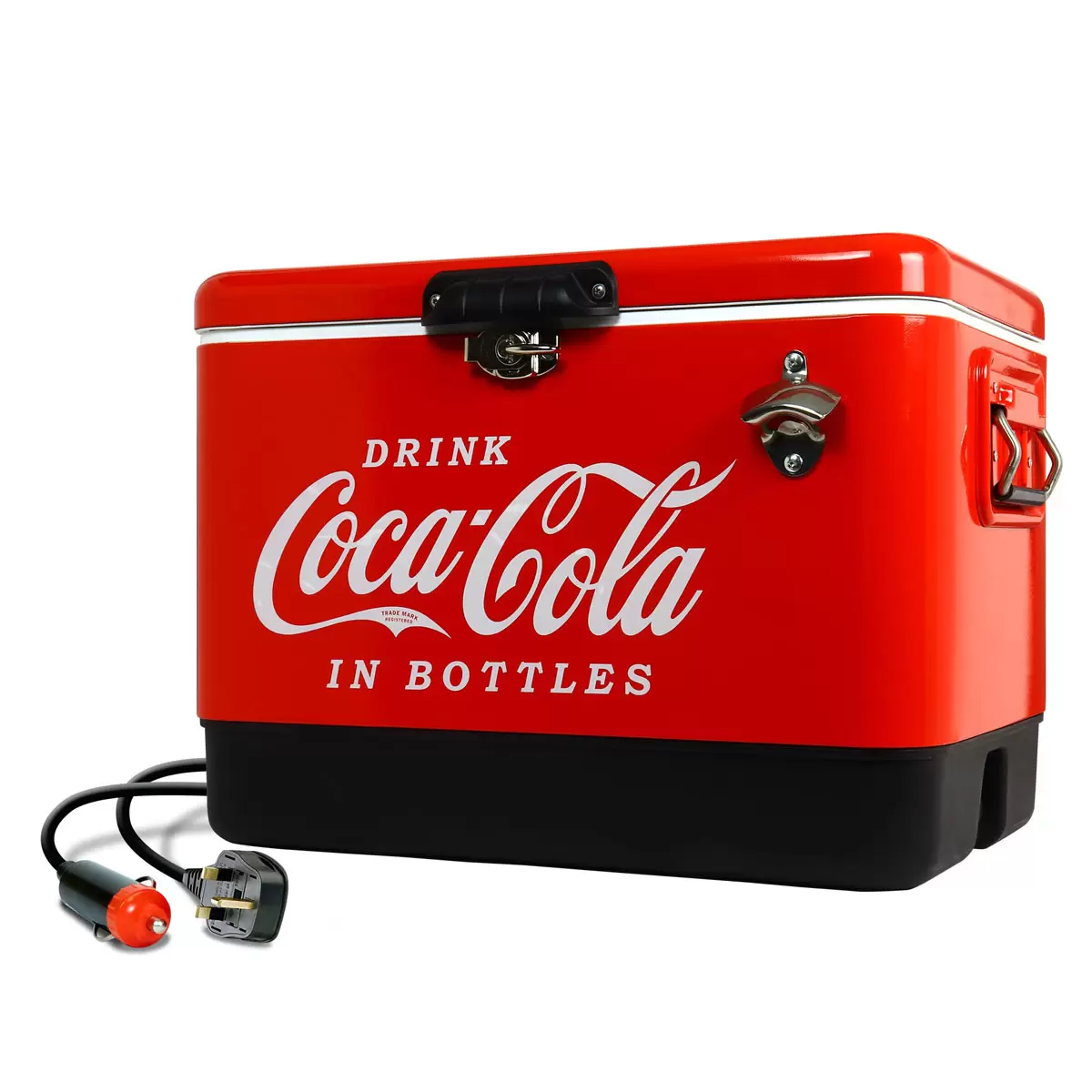 Coca-Cola 51L Stainless Steel Ice Chest with Bottle Opener 85 Can - Image 4