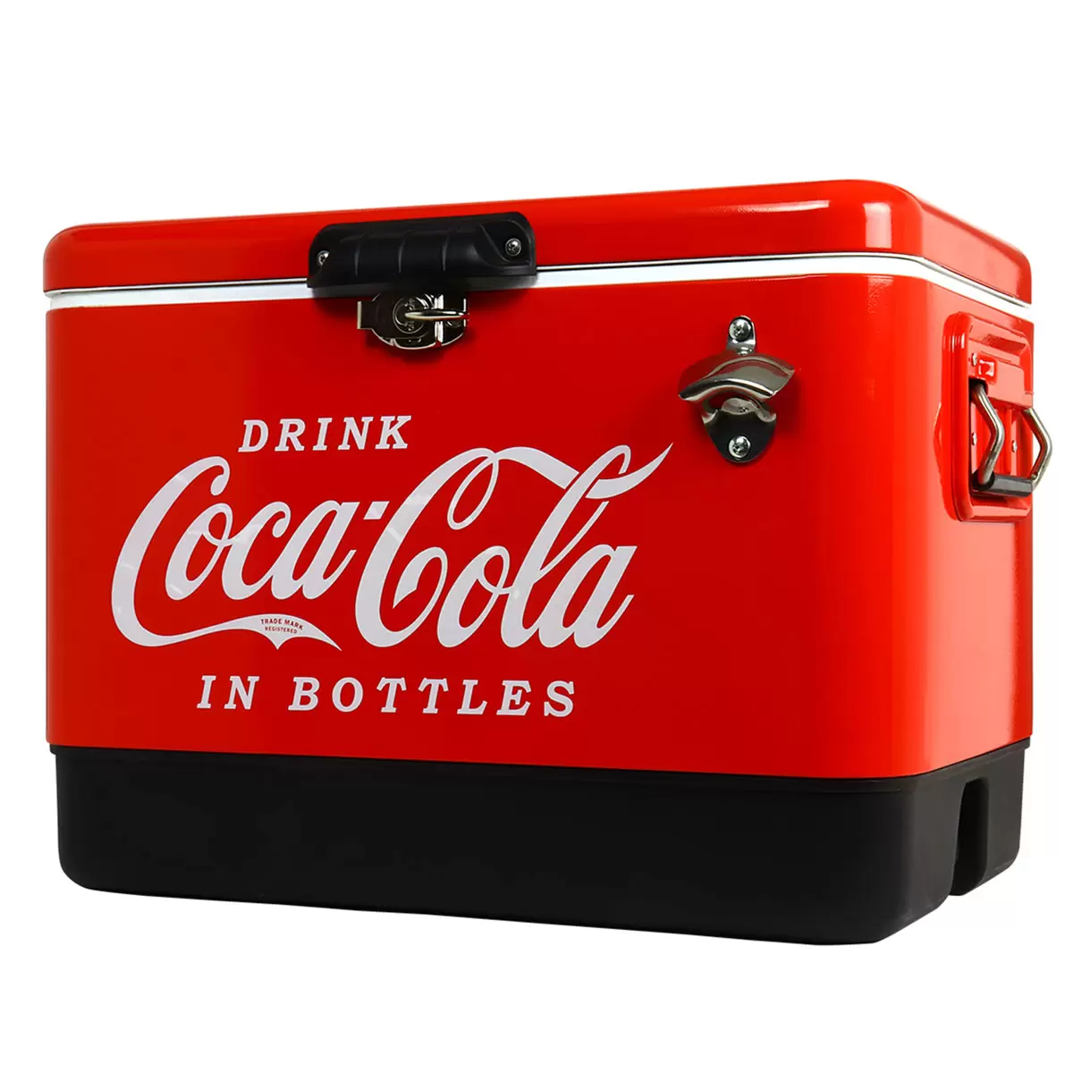 Coca-Cola 51L Stainless Steel Ice Chest with Bottle Opener 85 Can - Image 3