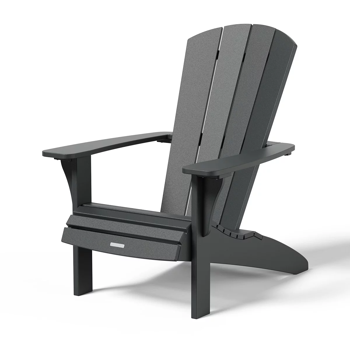 Leisure Line Adirondack Faux Wood Garden Chair in Grey - Image 5