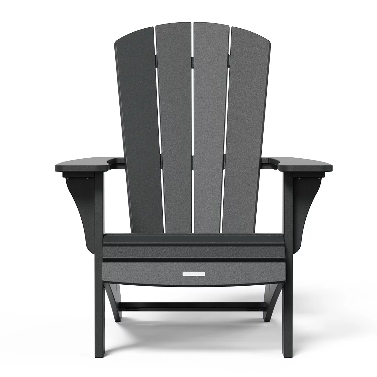 Leisure Line Adirondack Faux Wood Garden Chair in Grey - Image 4