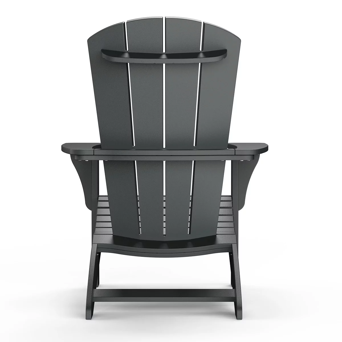Leisure Line Adirondack Faux Wood Garden Chair in Grey