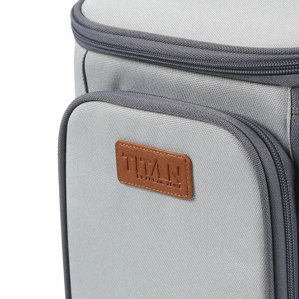 Titan High Performance Insulated Beverage Tote with 2 Ice Walls in Quarry - Image 8