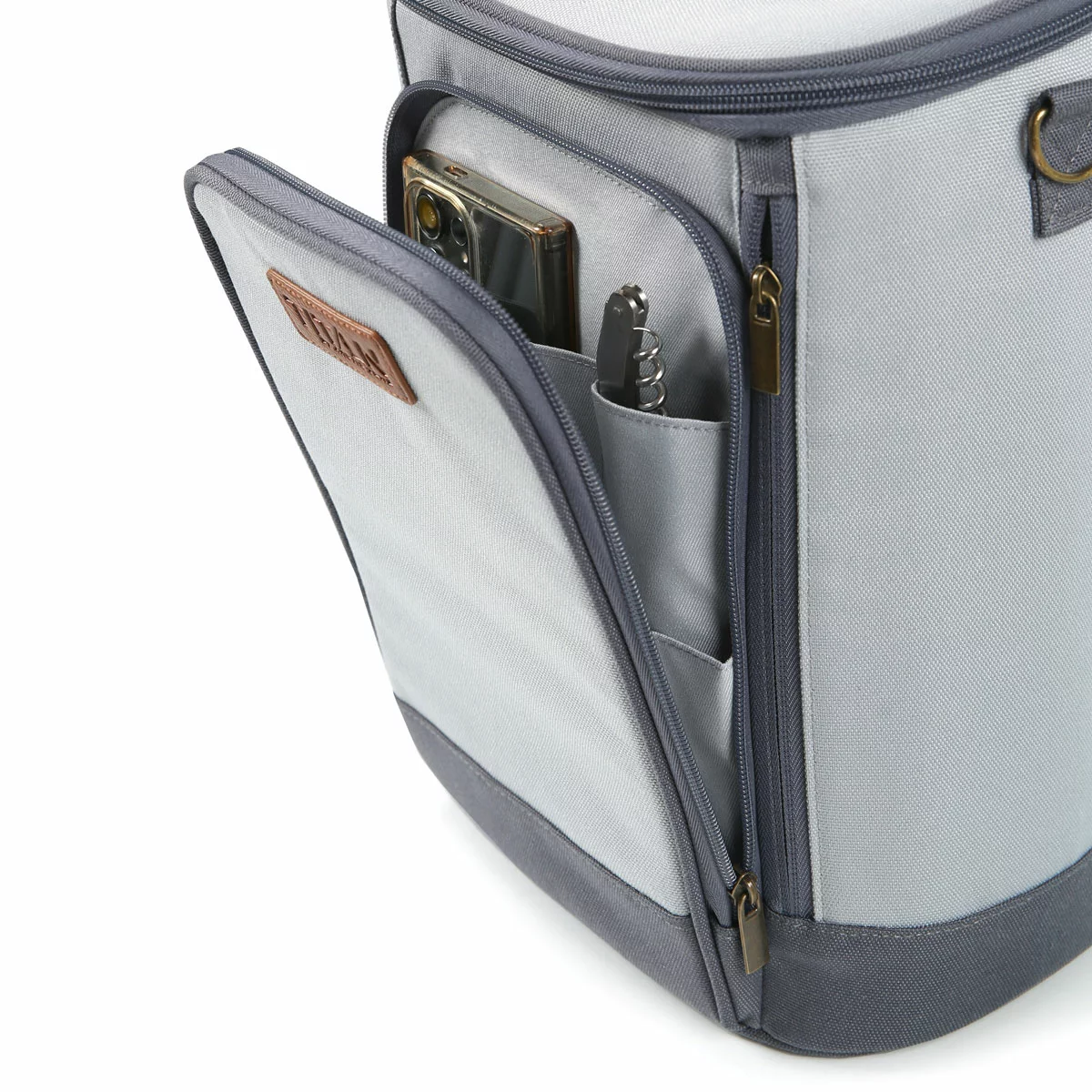 Titan High Performance Insulated Beverage Tote with 2 Ice Walls in Quarry - Image 7