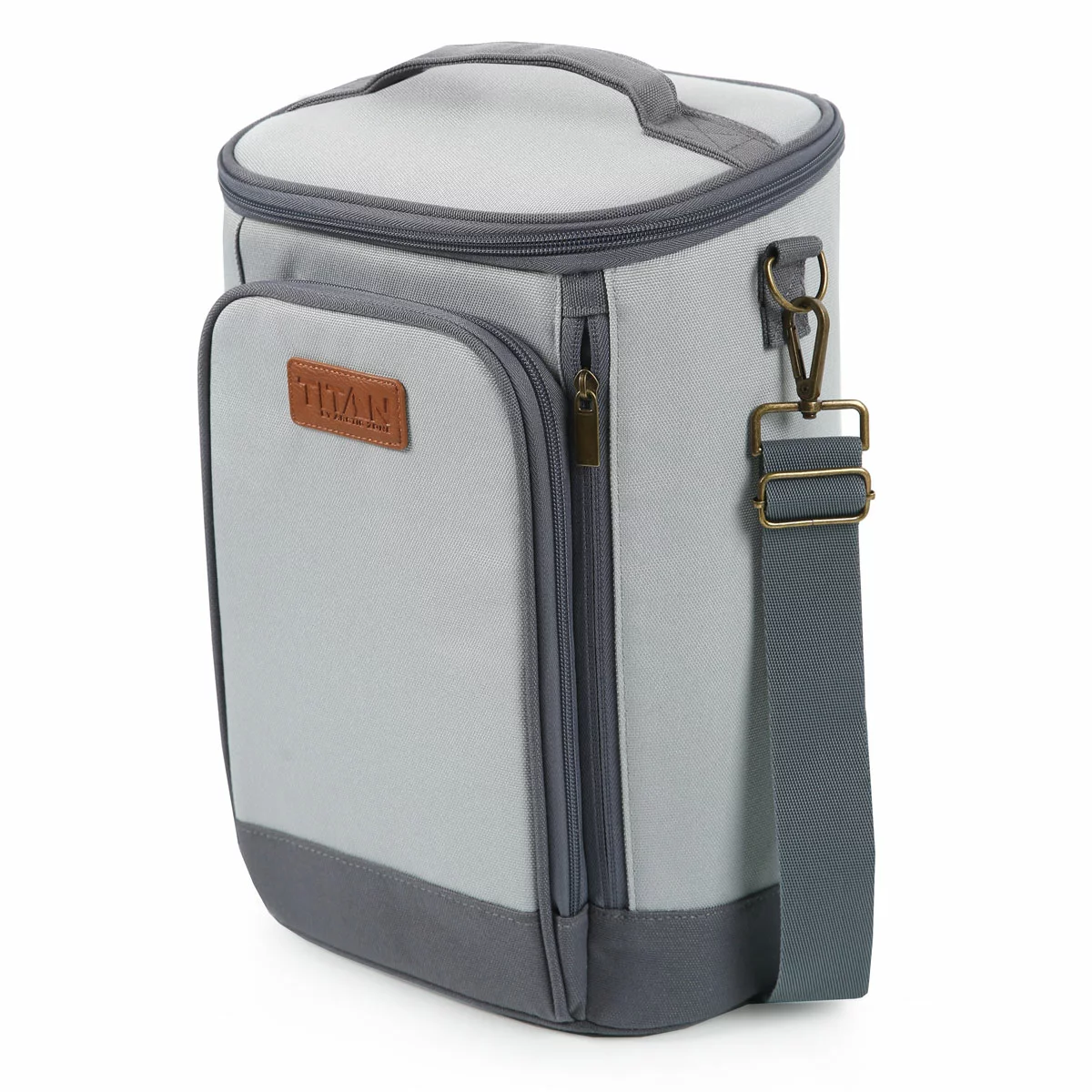 Titan High Performance Insulated Beverage Tote with 2 Ice Walls in Quarry - Image 6
