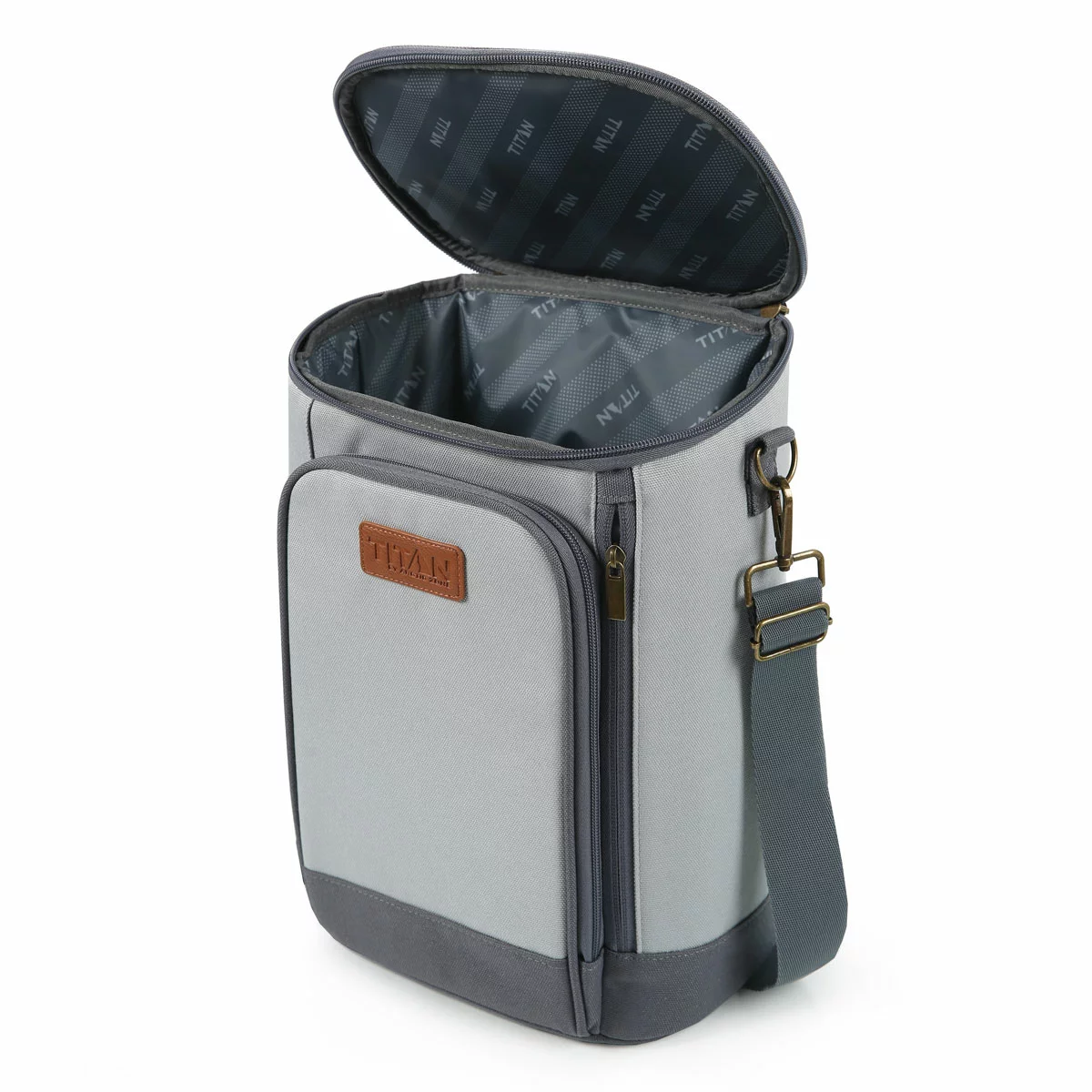 Titan High Performance Insulated Beverage Tote with 2 Ice Walls in Quarry - Image 5