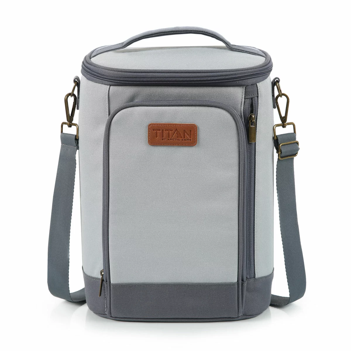 Titan High Performance Insulated Beverage Tote with 2 Ice Walls in Quarry - Image 3