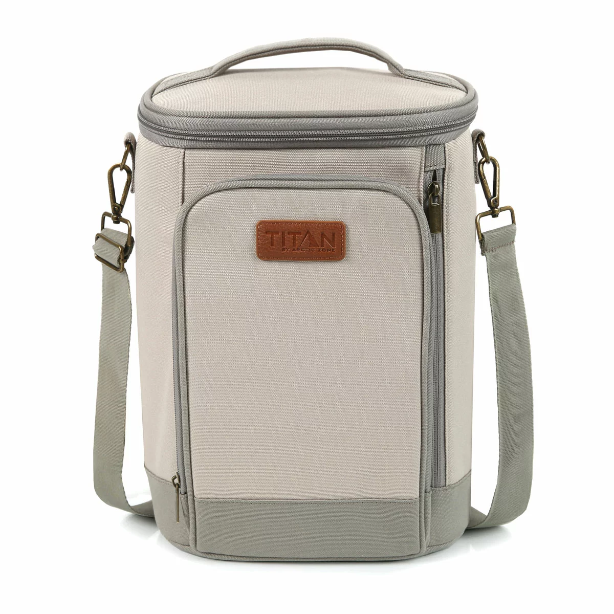 Titan High Performance Insulated Beverage Tote with 2 Ice Walls in Tan - Image 2