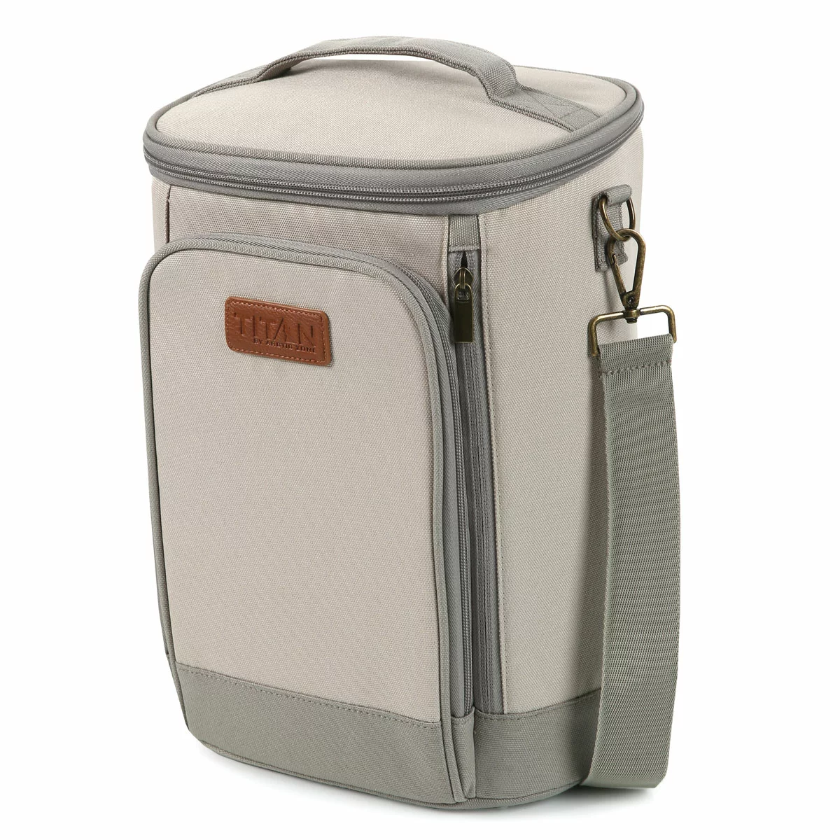 Titan High Performance Insulated Beverage Tote with 2 Ice Walls in Tan - Image 5