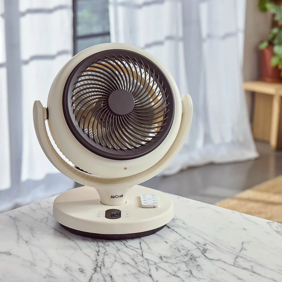 AirCraft LUME MINI Ultra Quiet Air Circulator Desktop Fan with Remote Ambient Backlight - Image 6