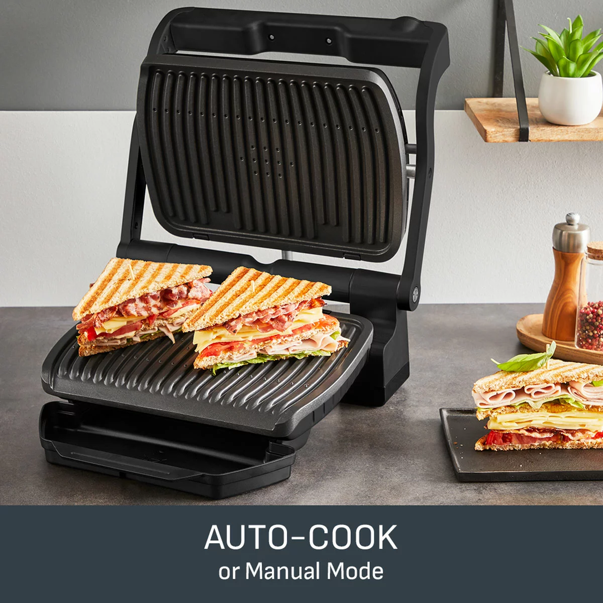 Tefal GC7178G1 OptiGrill Health Grill in Black - Image 3