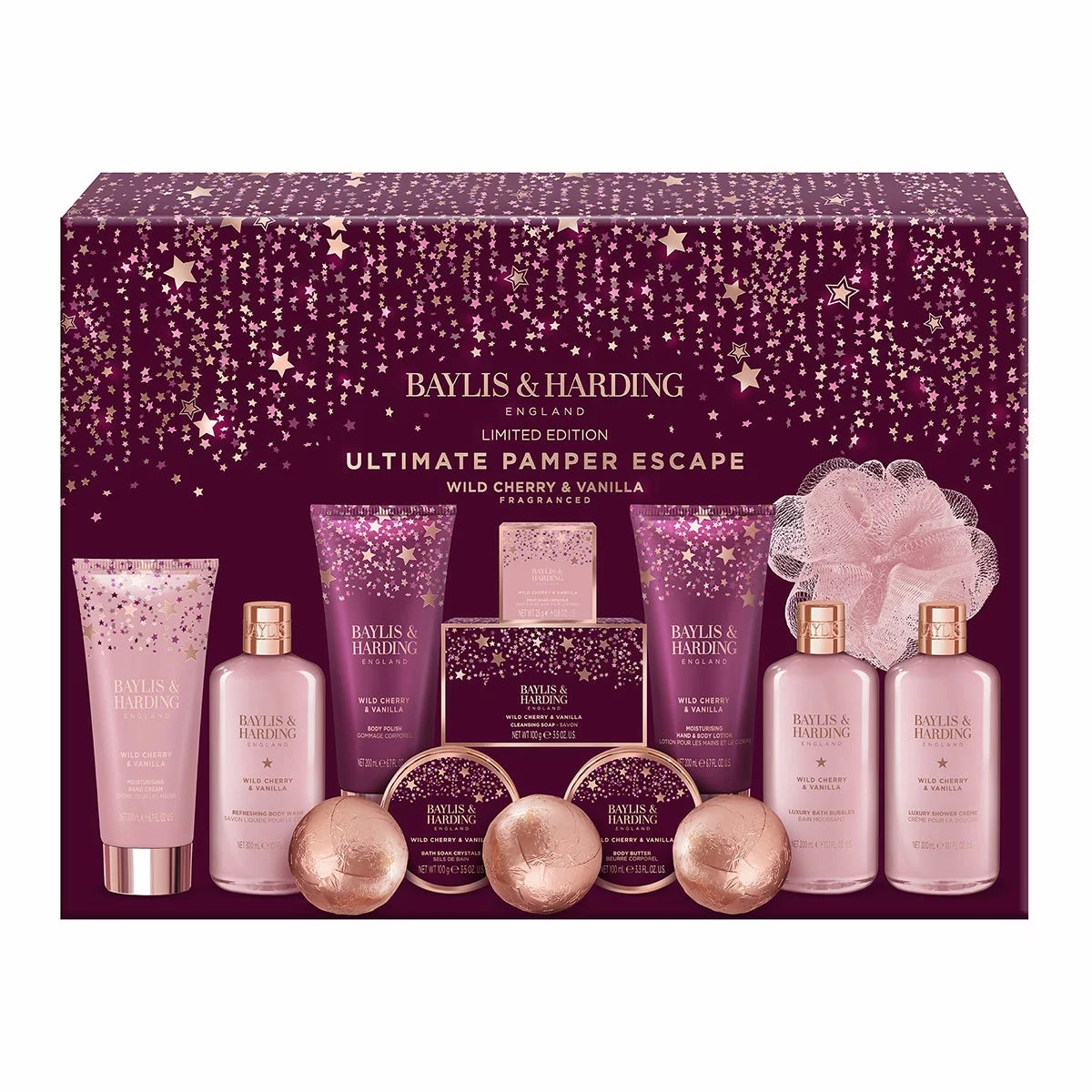 Baylis & Harding Ultimate Pamper Gift Set Wild Cherry and Vanilla