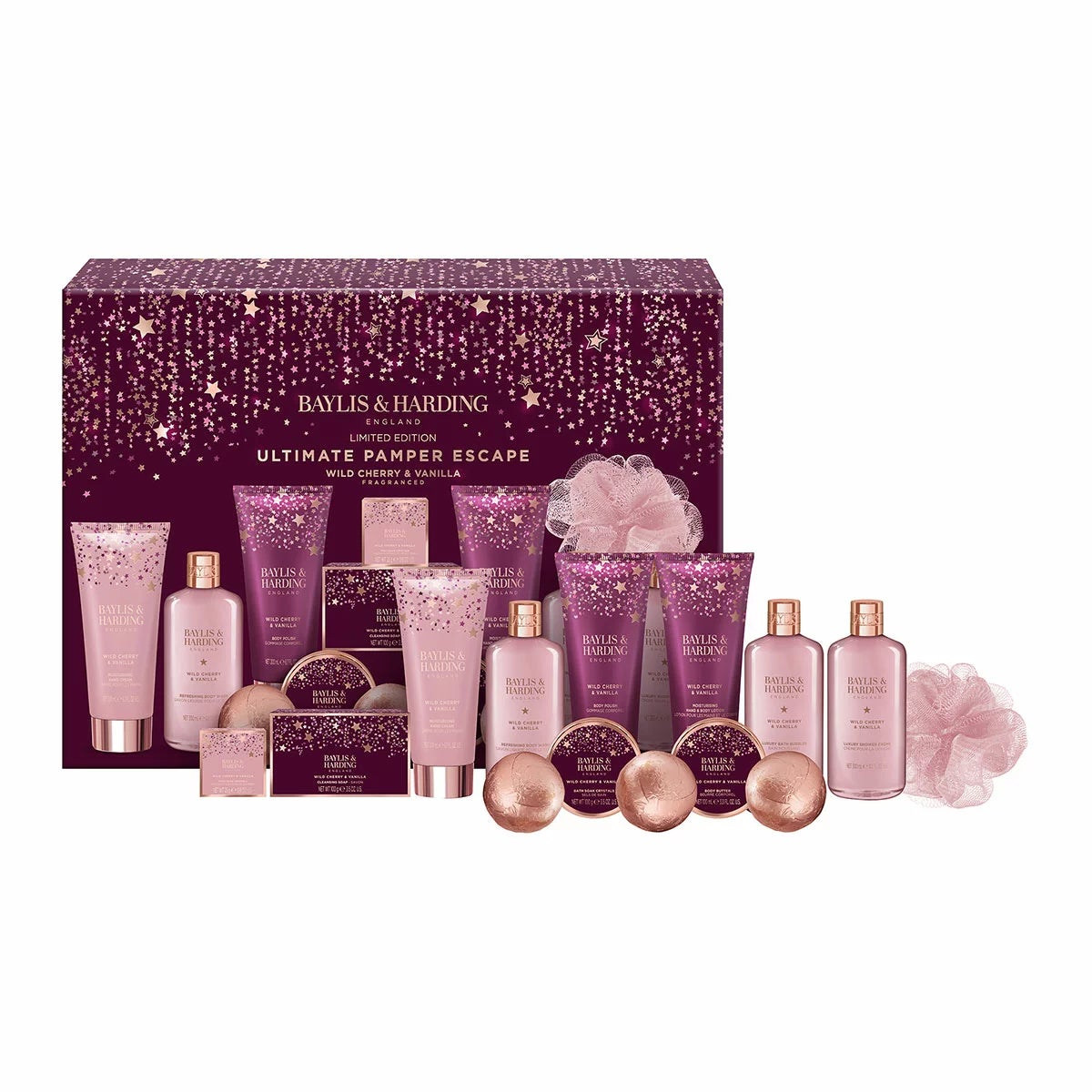 Baylis & Harding Ultimate Pamper Gift Set Wild Cherry and Vanilla - Image 5