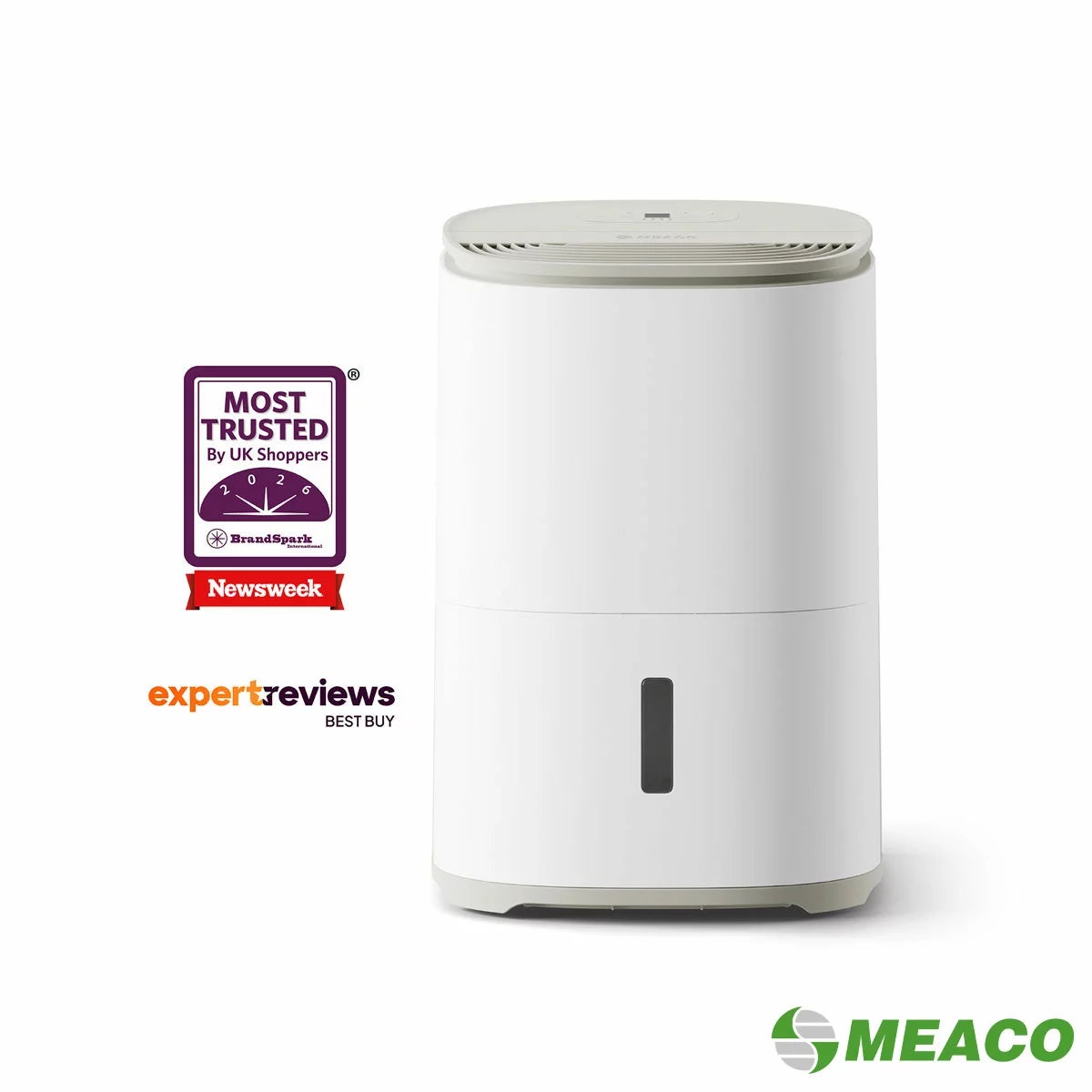 MeacoDry Arete One 10L Dehumidifier Air Purifier in Warm Pebble