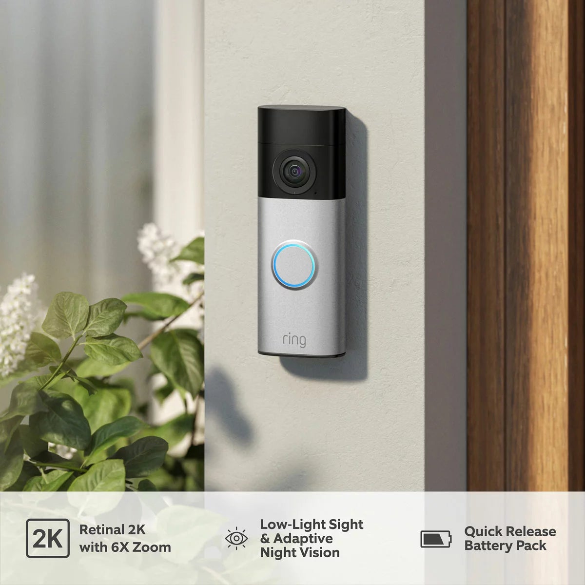 Ring Video Doorbell Plus 2nd Gen with Chime 3rd Gen and Additional Quick Release Battery - Image 8