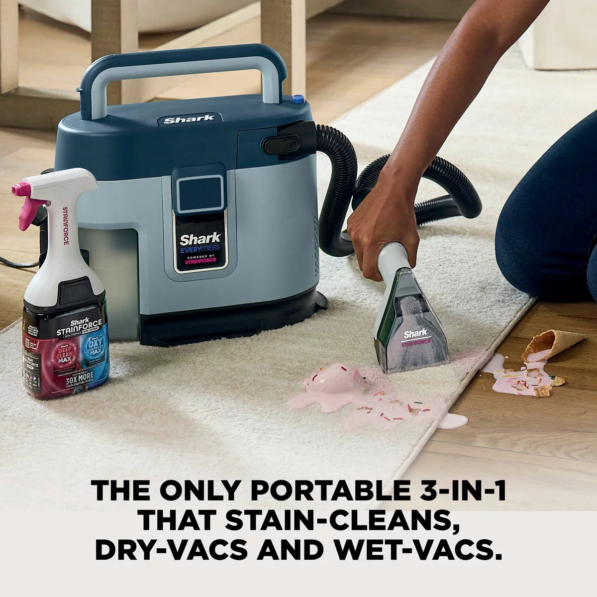 Shark VX110UK EveryMess Portable 3-in-1 Stain Eliminator Wet and Dry Vacuum - Image 2