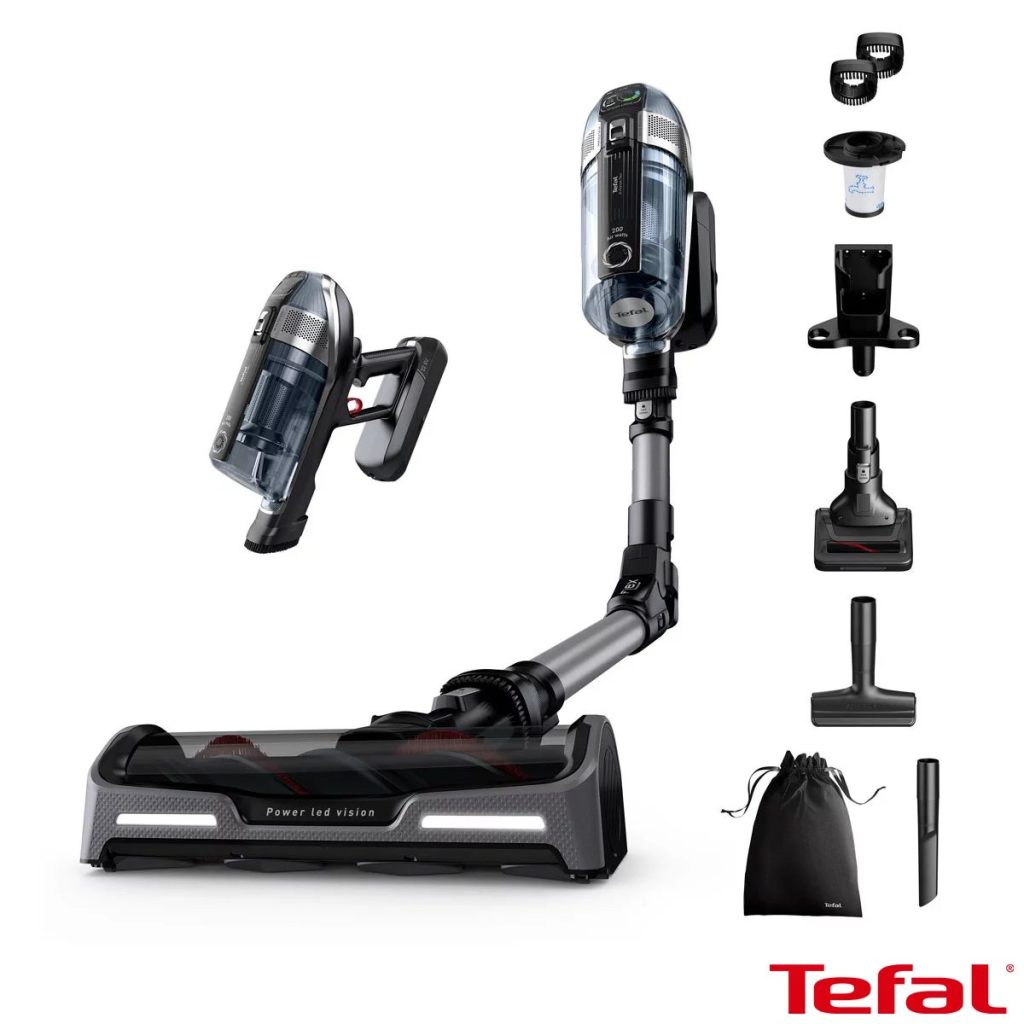 Tefal TY99A2GO X-Force Flex Pet and Car Cordless Stick Vacuum in Black and Grey