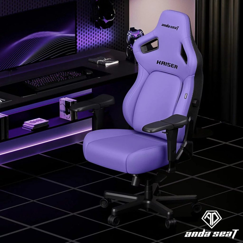 anda seaT Kaiser Series 4 Large Gaming Chair in Purple