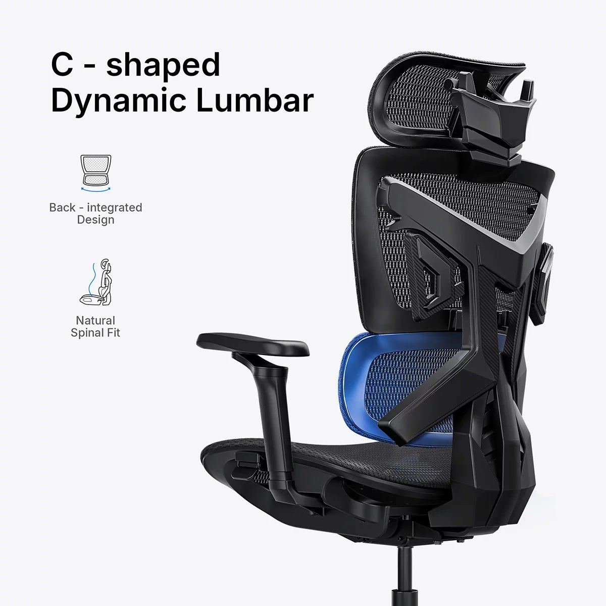 anda seaT X-Air Pro Mesh Gaming Chair Black - Image 5