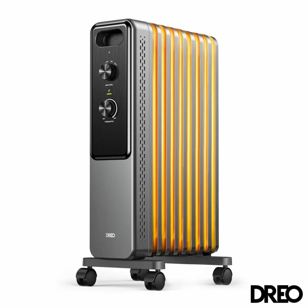 Dreo DR-HSH033 9 Fins 2000W Oil Filled Radiator With Knob Control