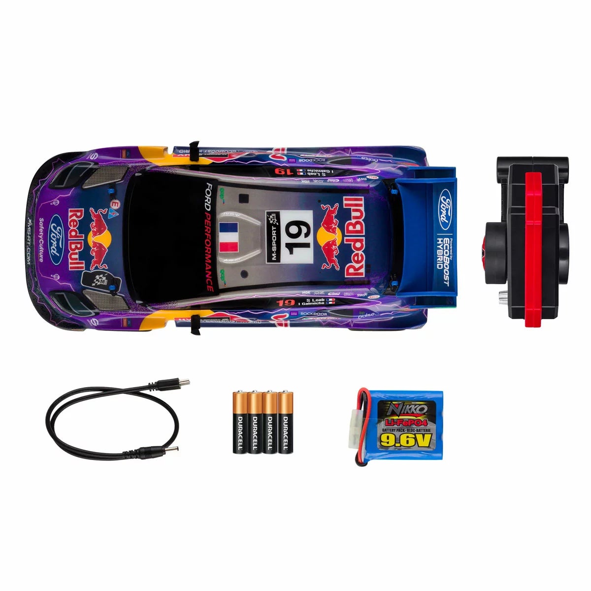 Nikko Toys Elite Red Bull Race Remote Control Car in Purple 1:14 - Image 5