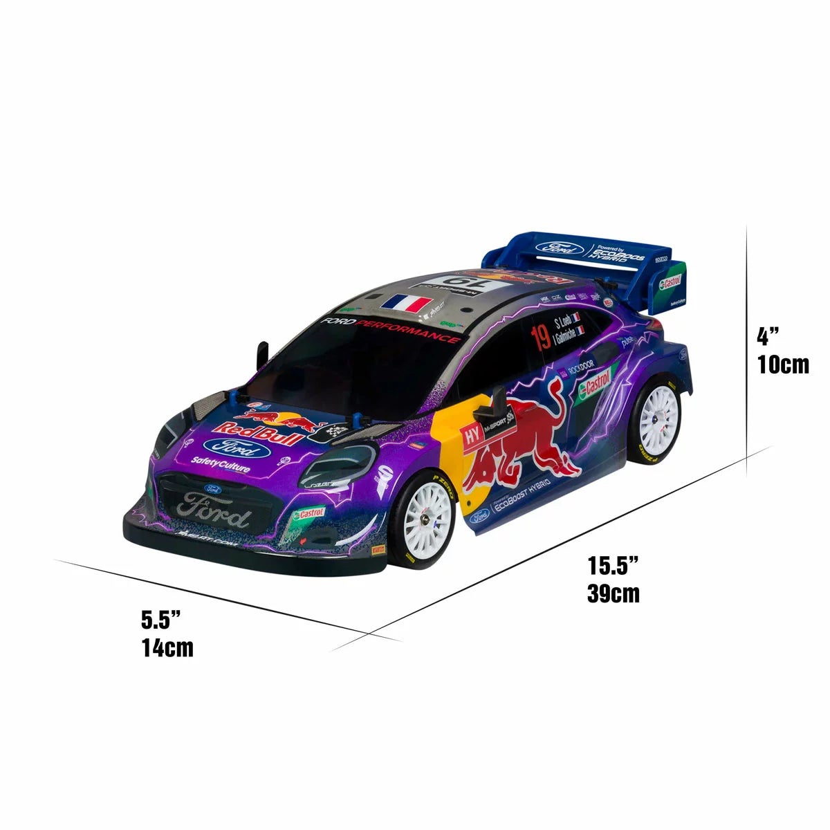 Nikko Toys Elite Red Bull Race Remote Control Car in Purple 1:14 - Image 4
