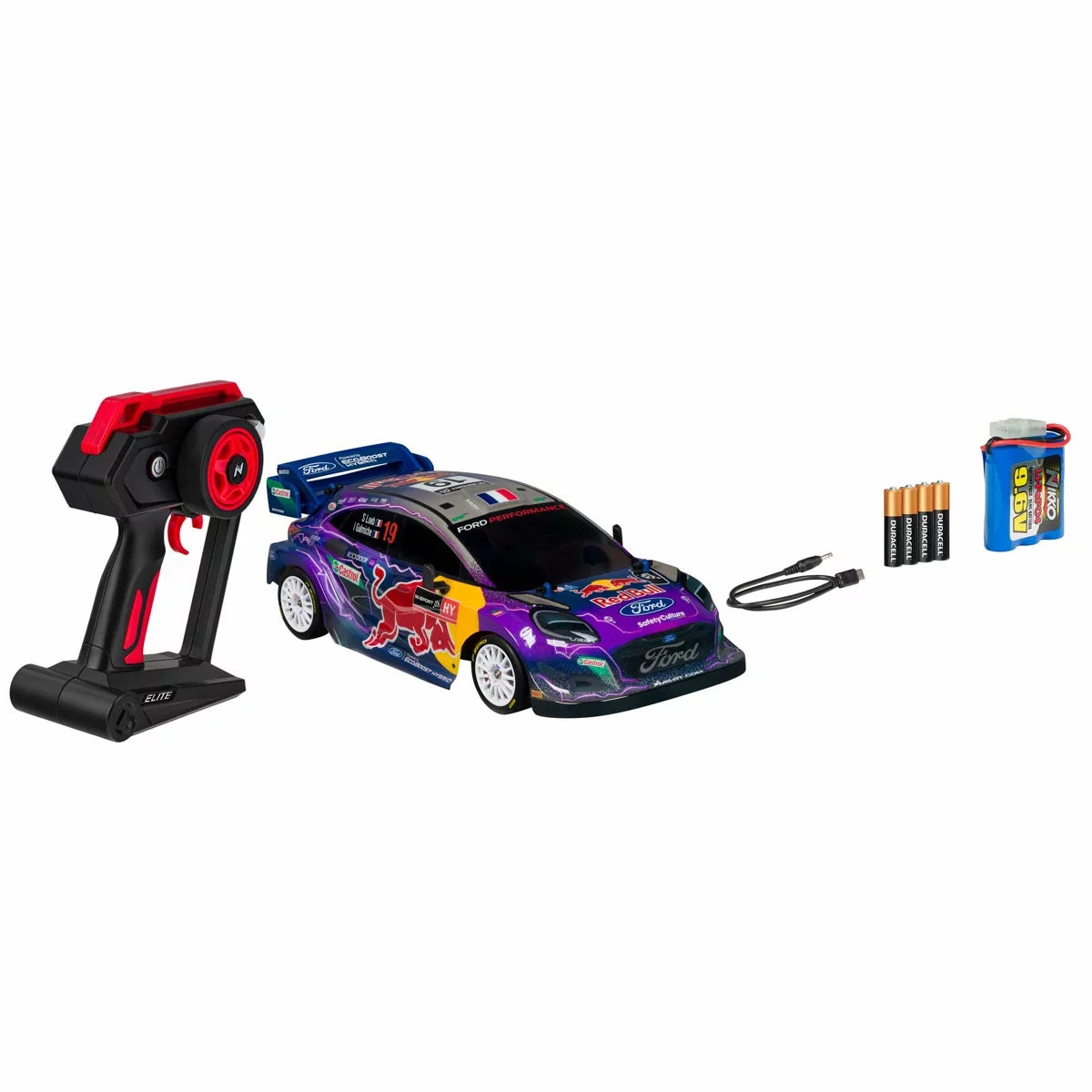 Nikko Toys Elite Red Bull Race Remote Control Car in Purple 1:14 - Image 3