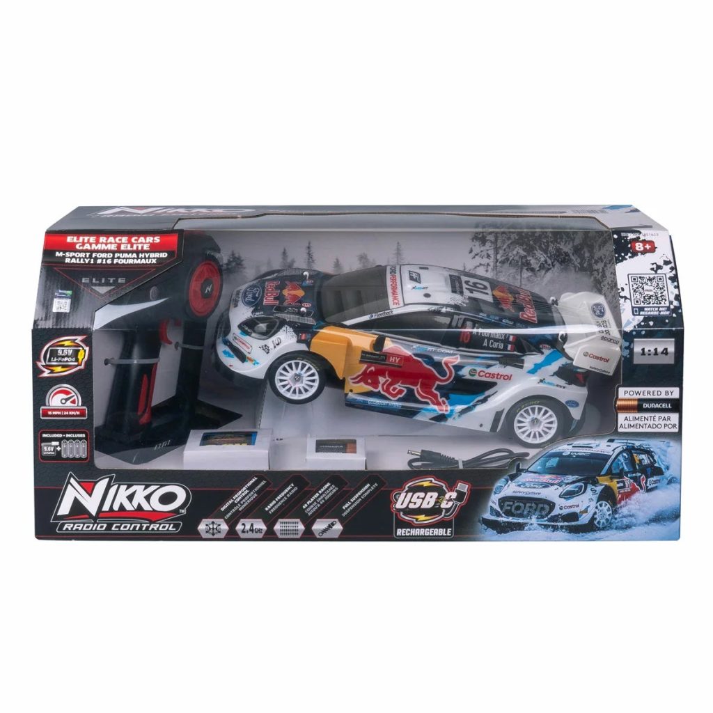 Nikko Toys Elite Red Bull Race Remote Control Car in White