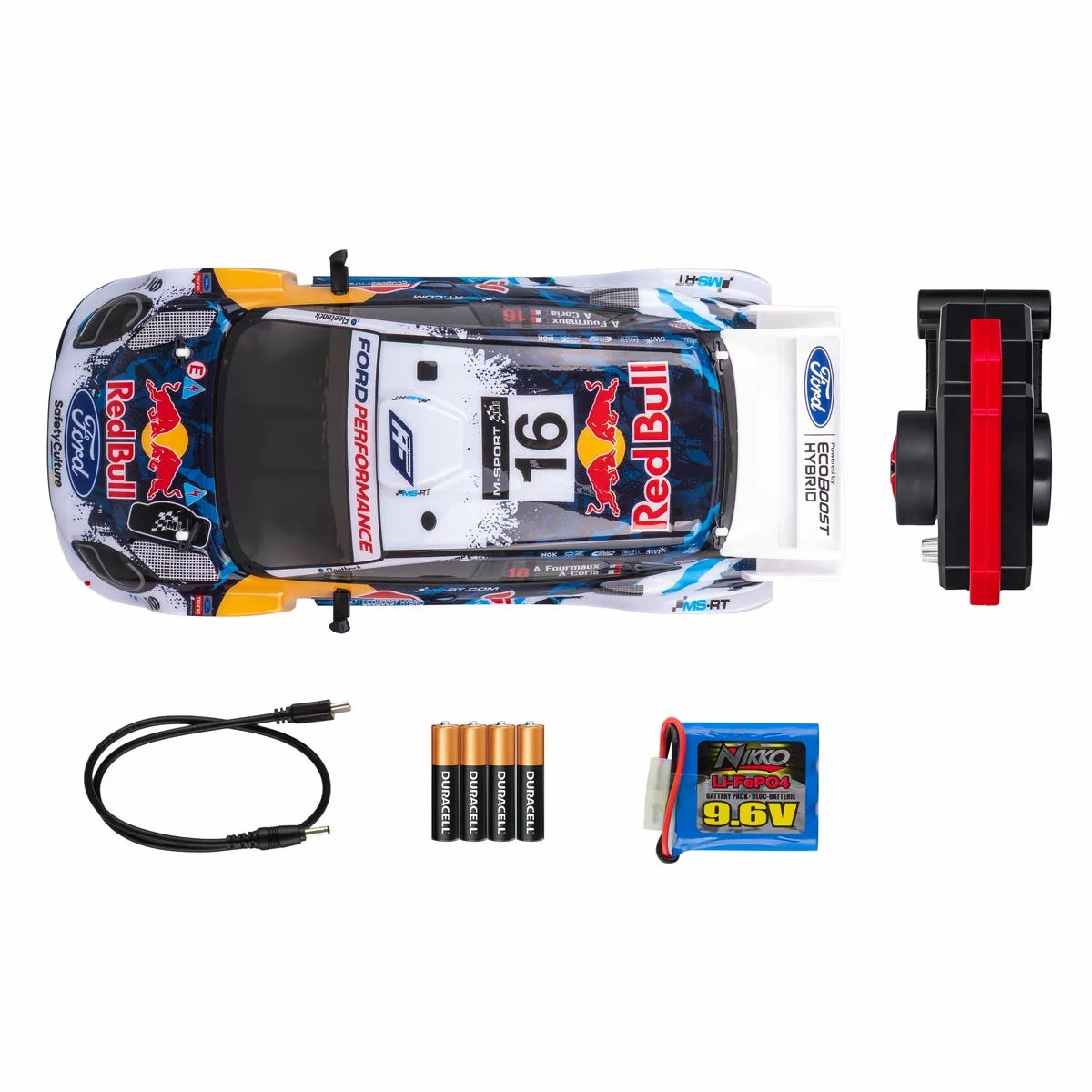 Nikko Toys Elite Red Bull Race Remote Control Car in White 1:14 - Image 5