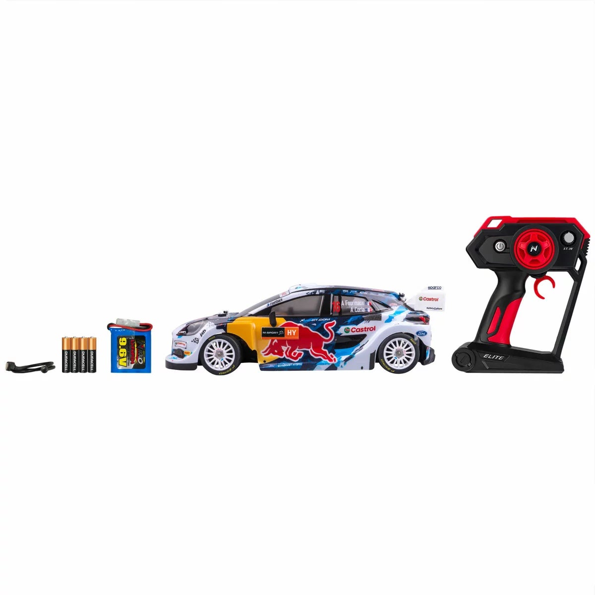 Nikko Toys Elite Red Bull Race Remote Control Car in White 1:14 - Image 2