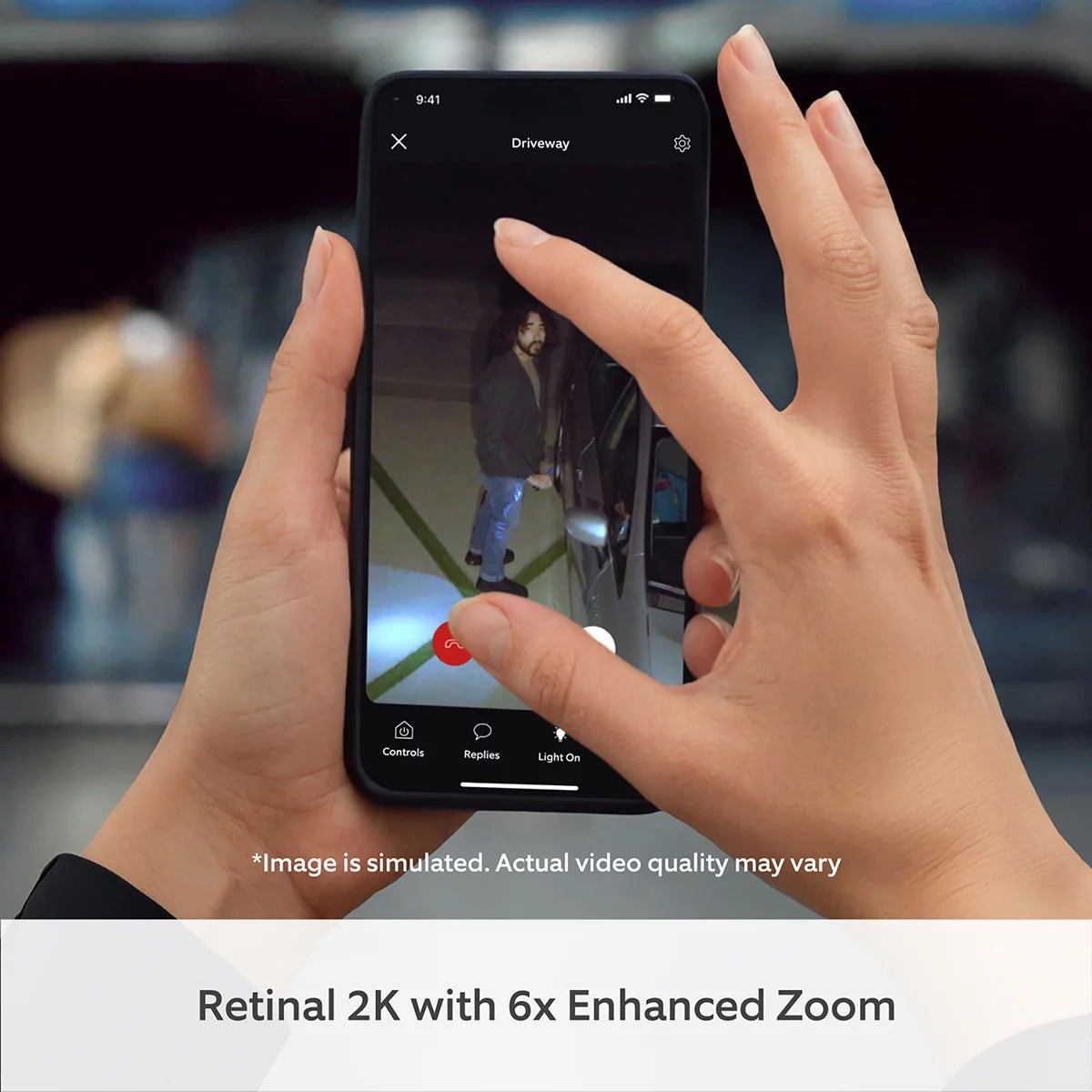 Ring Floodlight Cam 2nd Gen Wired Black Security Camera Retinal 2K 2 Pack - Image 5