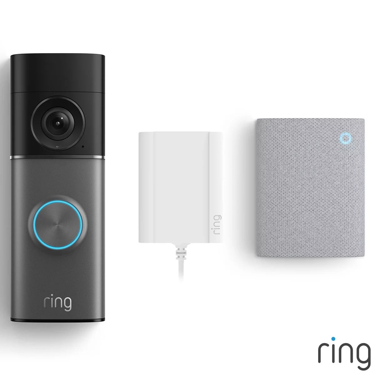 Ring Plug-In Video Doorbell Pro 3rd Gen Satin Nickel Chime 3rd Gen