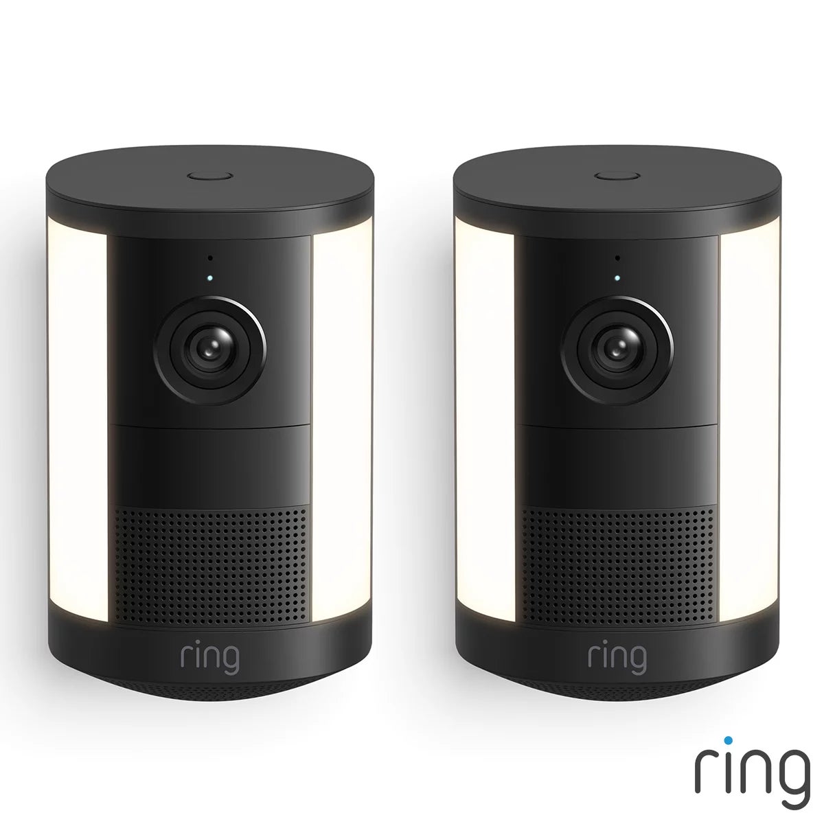 Ring Spotlight Cam 2nd Gen Battery Black Security Camera 2 Pack
