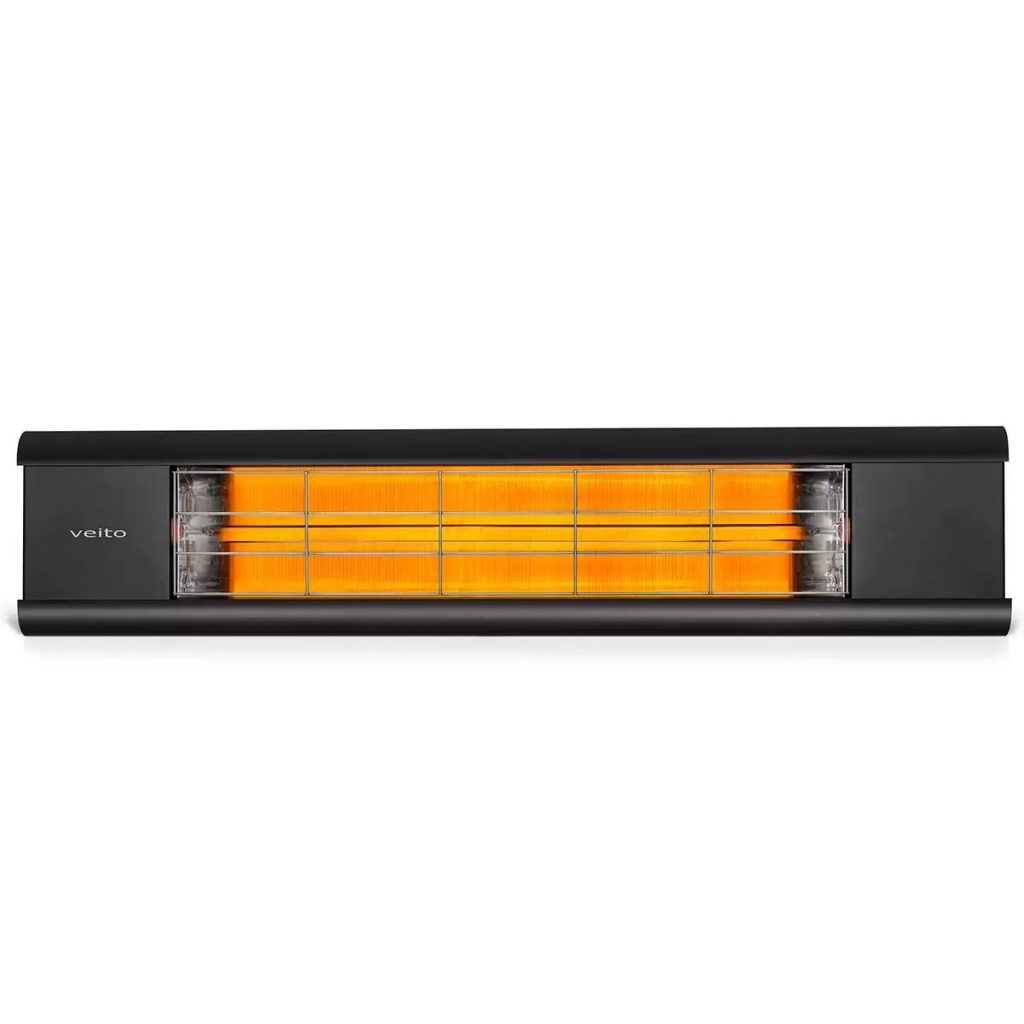 Veito Aero 2500 Indoor And Outdoor Carbon Infrared Heater Black