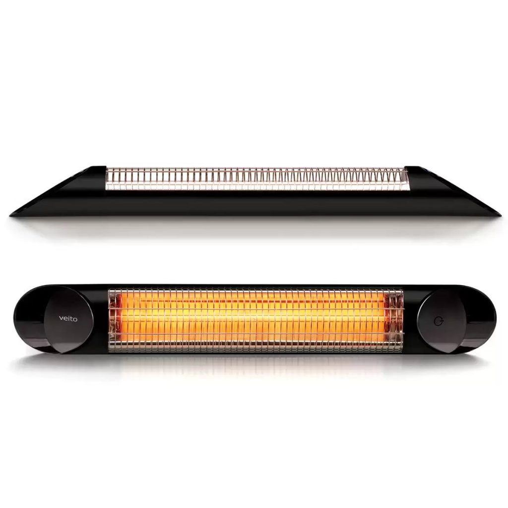 Veito Blade S2500 Indoor And Outdoor Carbon Infrared Heater Black