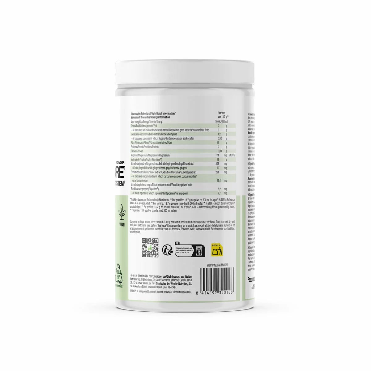 Weider Digestive Fibre 600g - Image 3